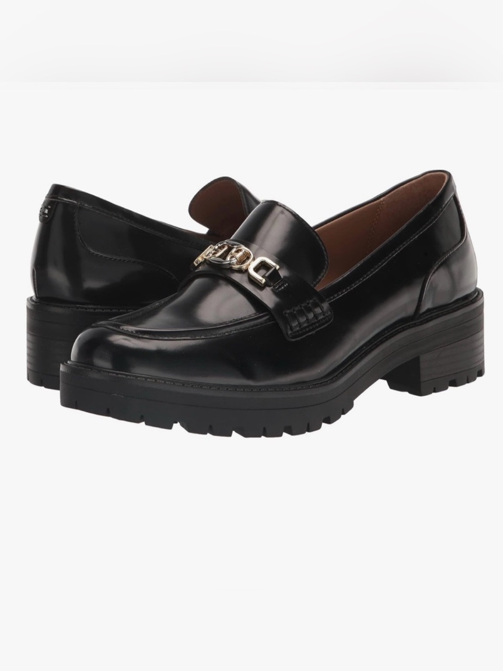 Sam Edelman Teagan Lug Sole black loafers size 6.5